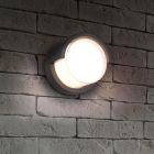 Zwarte buitenlamp Riekje, kunststof, 8w, 3000K LED