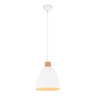 Moderne hanglamp Casparus, wit, metaal