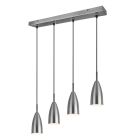 Moderne hanglamp Celia, nikkel, metaal