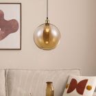 Moderne hanglamp Nuran, brons