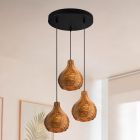 Rotan hanglamp bruin, Annieke