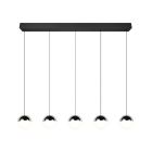 Chromen hanglamp modern, Rigtje