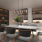 Bronzen hanglamp design, Loeka