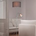 Moderne vloerlamp Edina, nikkel
