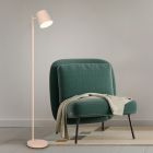 Bruine oplaadbare vloerlamp metaal, Suraya, 4,5W, 3000K LED, 3-staps dimbaar