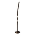 Zwarte vloerlamp design, Quirinus, 19W, 4000K LED, met schakelaar