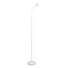 Witte vloerlamp modern, Suradj, met schakelaar