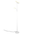 Witte vloerlamp modern, Shahid, 17W, warm tot koud wit verstelbare LED, met touchdimmer