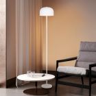 Witte oplaadbare vloerlamp modern, Dustin, 2,5W, 3000K LED, 3-staps dimbaar