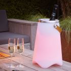 Witte buiten tafellamp Sedex, 2 watt, met luidspreker