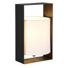 Zwarte tafellamp modern, Radhika, met schakelaar