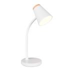 Witte tafellamp modern, Rahul, 4,5W, 3000K LED, met schakelaar