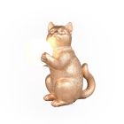 Gouden tafellamp modern, Gatto, met schakelaar