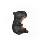 Zwarte tafellamp modern, Reduan, met schakelaar