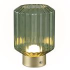 Messing oplaadbare tafellamp retro, Tamer, 2W, 3000K LED, met touchdimmer