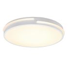 Witte plafonnière modern, Fadi, 24W, warm tot koud wit verstelbare LED, met afstandsbediening