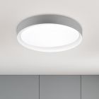 Grijze plafonnière, Joas, 24W, warm tot koud wit verstelbare LED, met afstandsbediening