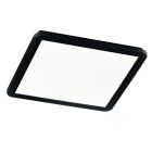 Zwarte badkamer plafondlamp Gistrup, kunststof, modern, 24 watt