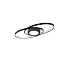 Antraciete plafonniere Sarama, metaal, modern, 27 watt