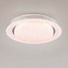 Witte plafonnière modern, Alpha, 18W, warm tot koud wit verstelbare LED, met afstandsbediening