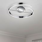 Chromen plafonnière Resy, metaal, design, 37w, 4000K LED