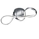 Chromen plafondlamp Renso, metaal, design, 28w, 4000K LED