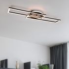 Zwarte plafonnière modern, Jadon, 30W, warm tot koud wit verstelbare LED