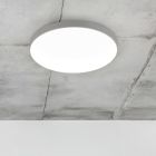 Grijze plafonnière kunststof, Sharde, 18W, 4000K LED, IP44