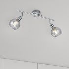 Chrome plafondspot Omari, metaal, modern