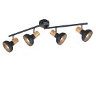 Zwarte plafondspot modern, Toos