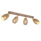 Bruine plafondspot modern, Delana