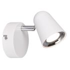 Witte wandspot Taj, kunststof, modern, 3 watt