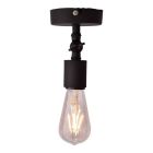 Plafondlamp Bolb, vintage zwart