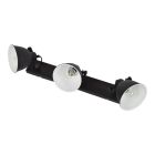 Stoere spot Redon, vintage zwart, 3-lampjes