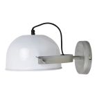 Witte, industriële wandlamp Ferman