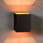 Zwarte up down wandlamp modern, Xera