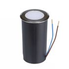 Zilveren grondspot Marcus, kunststof, IP67, 1W, 6500K