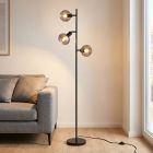 Moderne vloerlamp grijs, Avery, met schakelaar