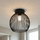 Industriële badkamer plafondlamp zwart, Wiro, IP44