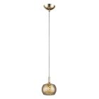 Design hanglamp goud, Krystel