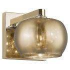 Design wandlamp goud, Krystel