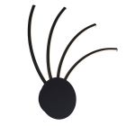 Moderne wandlamp goud, Laurina, 11W, warm tot koud wit verstelbare LED