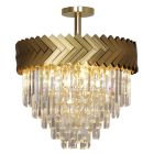 Design plafondlamp goud, Jetske
