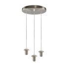 Aluminium hanglamp zonder kap chroom, Rika