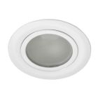 Witte inbouwspot rond, 6 cm zaagmaat