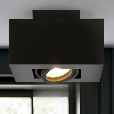 Moderne opbouwspot zwart, Akira