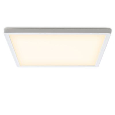 Witte plafonnière Shona, vierkant, 3-staps dimbaar, 18w, 3000K LED