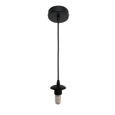 Metalen hanglamp zonder kap zwart, Aafje, IP44