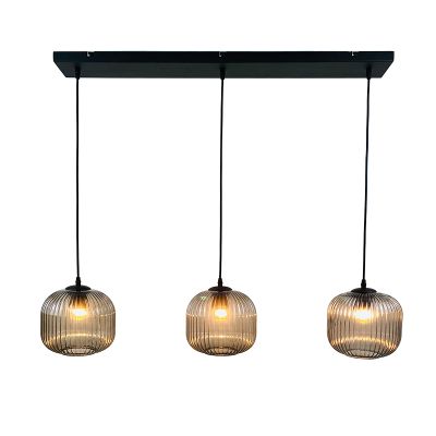 Retro hanglamp grijs, Charlois