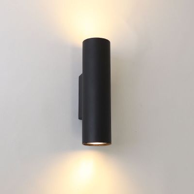 Moderne up down wandlamp zwart, Nadi